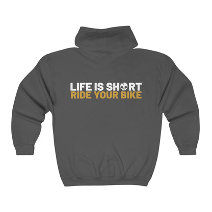 Blink Bike Co. "Life is Short. Ride Your Bike." Zip Hoodie